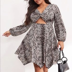 Shein Plus Snakeskin Dress